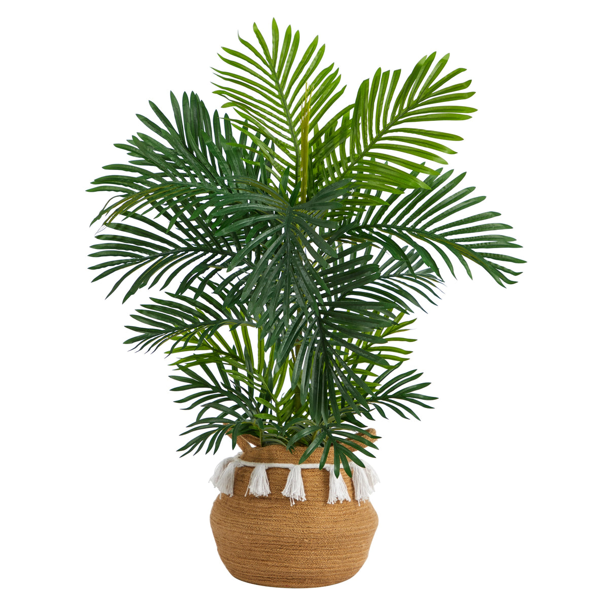 40" Areca Palm Tree in Planter w/Tassels UV(Indoor/Outdoor) by Nearly Natural