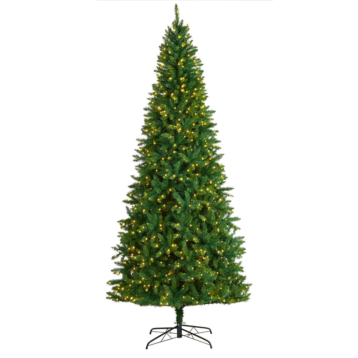 9' Green Valley Fir Christmas Tree w/800 Clear LED Lights by Nearly Natural