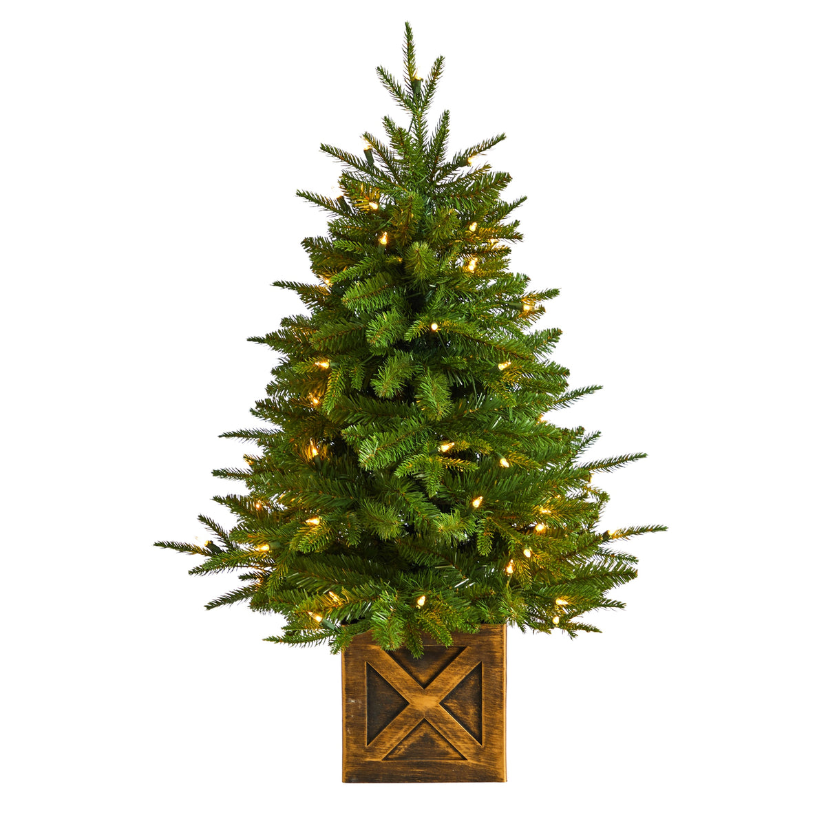 3' Christmas Tree with 272 Bendable Branches and 50 Lights by Nearly Natural