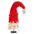 9' Holiday Red Santa's Hat Xmas Tree w/600 LEDs & 1992 Tips by Nearly Natural