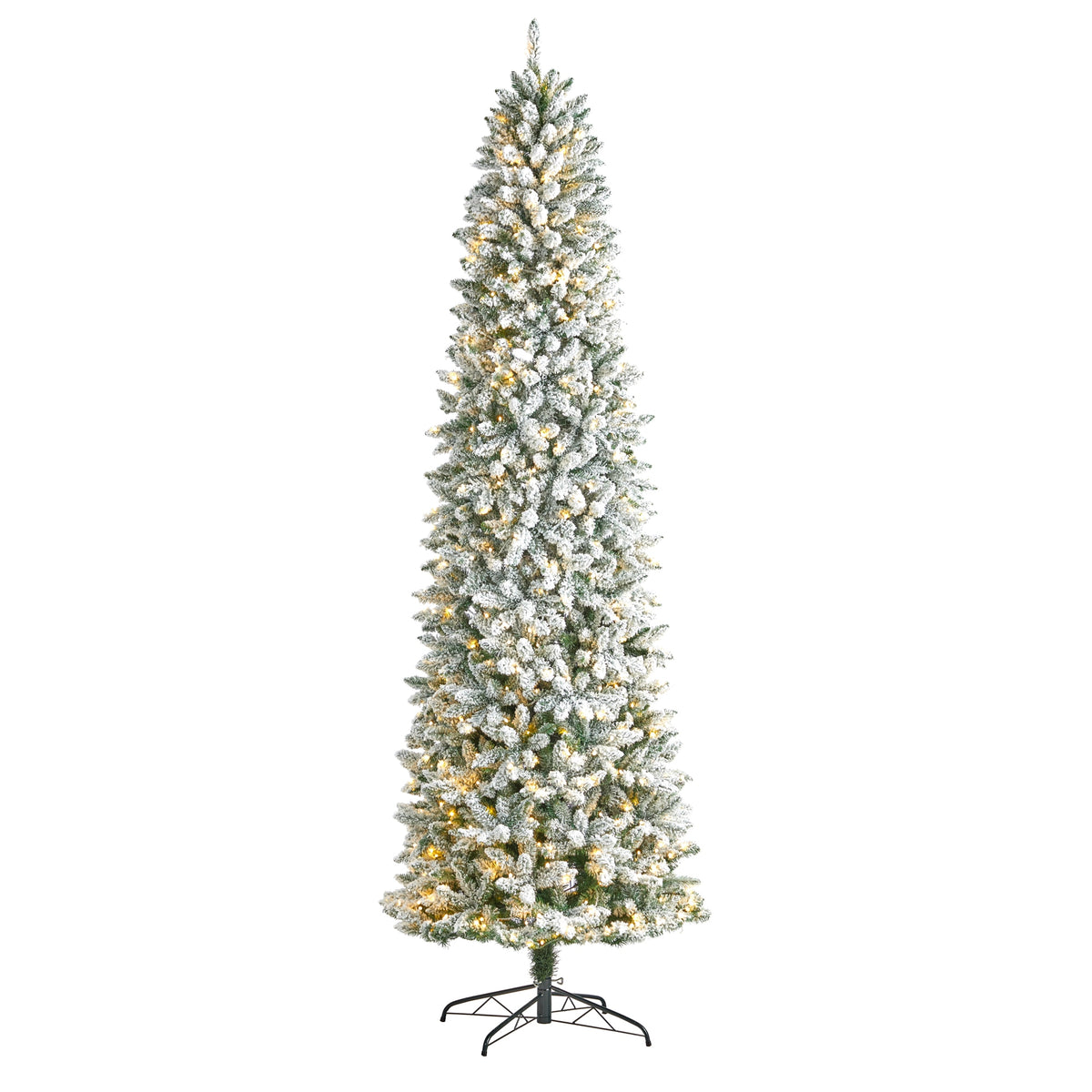 9' Slim Montreal Xmas Tree with 1860 Tips and 600 Lights by Nearly Natural