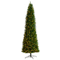 11' Slim Green Mountain Pine Artificial Christmas Tree by Nearly Natural