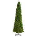 12' Slim Green Mountain Pine Artificial Christmas Tree by Nearly Natural
