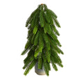 17" Christmas Pine Artificial Tree in Decorative Planter by Nearly Natural
