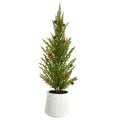 20'' Cedar Pine "Natural Look" Tree in Decorative Planter by Nearly Natural