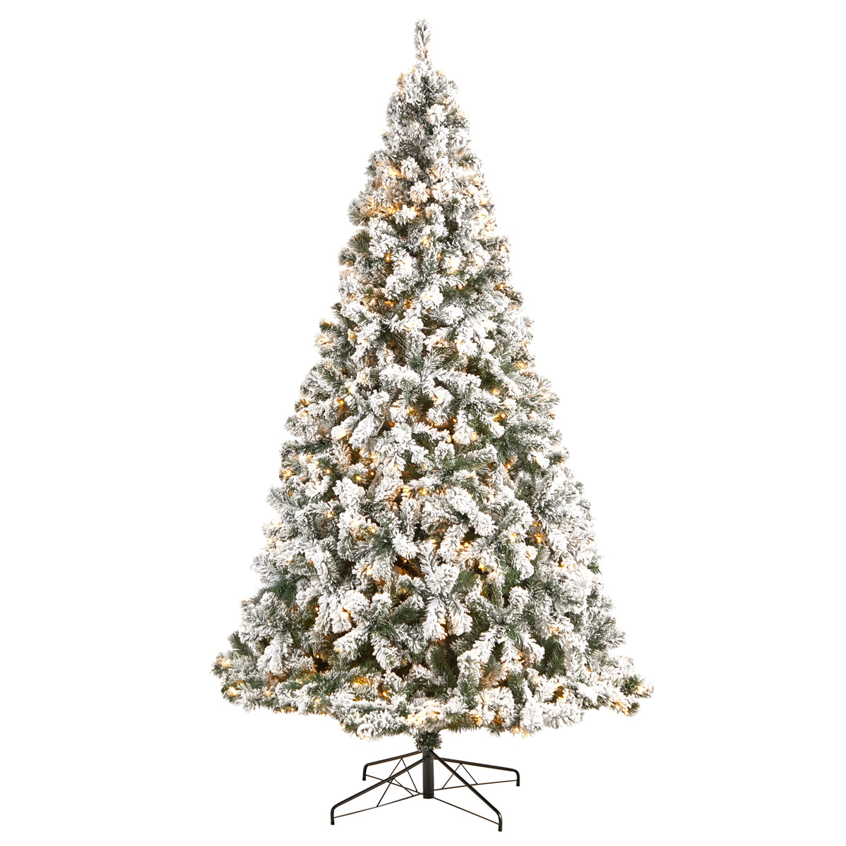 9' Flocked West Virginia Fir Artificial Christmas Tree by Nearly Natural