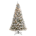 9' Flocked White River Mountain Artificial Christmas Tree by Nearly Natural
