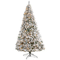 10' Flocked White River Mountain Artificial Christmas Tree by Nearly Natural