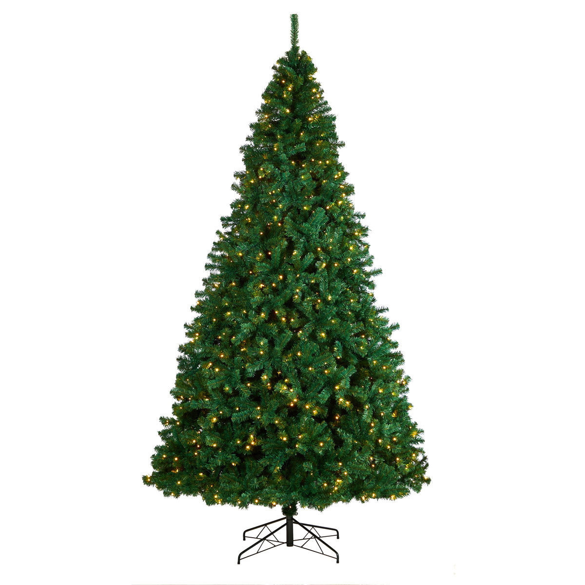 10' Northern Tip Artificial Christmas Tree w/ 800 Clear LED by Nearly Natural