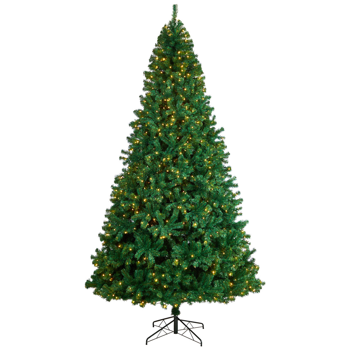 11' Northern Tip Artificial Christmas Tree w/ 1000 Clear LED by Nearly Natural