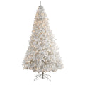 10' White Artificial Christmas Tree with 2200 Bendable by Nearly Natural