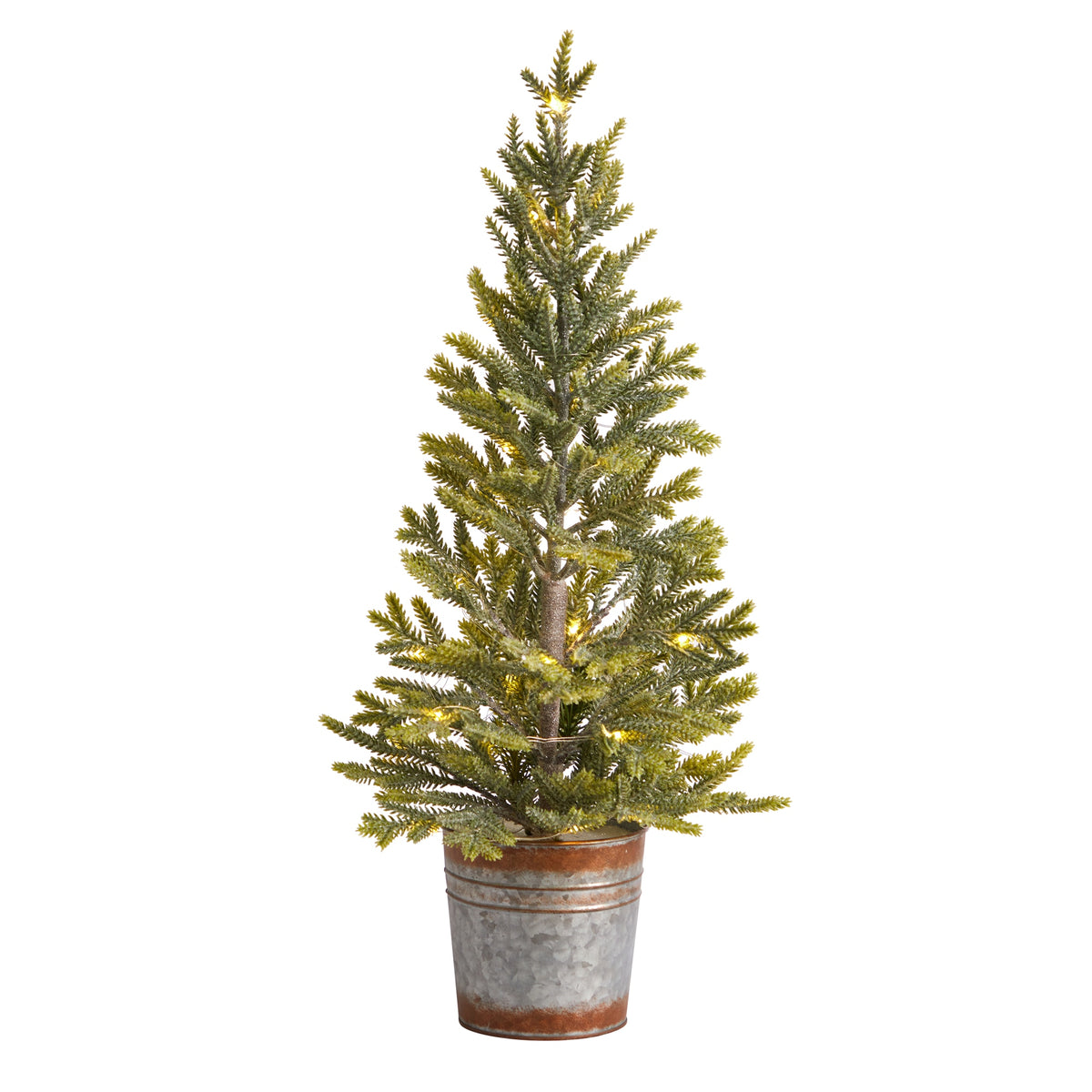 26" Pine "Natural Look" Tree in Decorative Planter by Nearly Natural