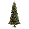 9' Frosted Tip British Columbia Mountain Pine Christmas by Nearly Natural
