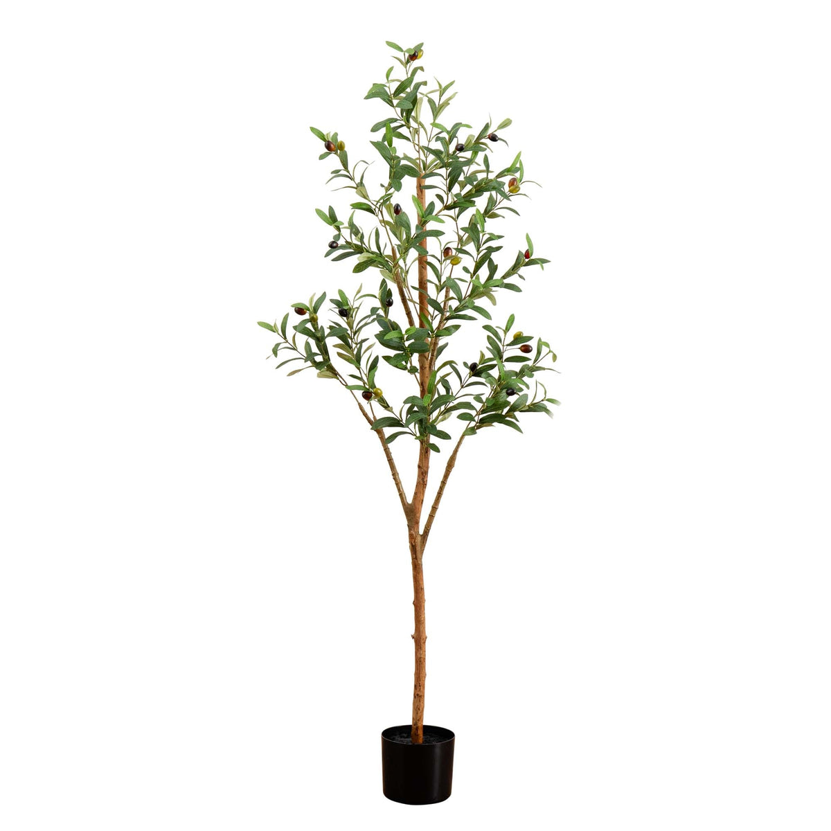 5' Artificial Olive Tree with Natural Trunk by Nearly Natural in NULL