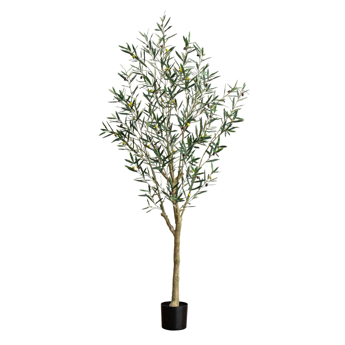 7' Artificial Greco Olive Tree by Nearly Natural in NULL