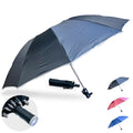 41" Reverse Folding Windproof Pocket Umbrella With LED Flashlight
