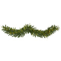6' Green Pine Christmas Garland with 35 LED Lights by Nearly Natural