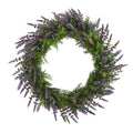 24" Lavender Artificial Wreath by Nearly Natural