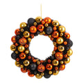19" Halloween Shatterproof Jack O'lantern Ornament Wreath by Nearly Natural