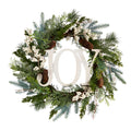 24" Christmas Joy Greenery Holiday Artificial Wreath by Nearly Natural