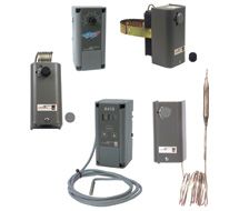 Johnson Controls Remote Bulb Temp Control; 20/90F; Diff 3.5 Fixed; 6' Cap; Spdt; Encl-Open; 3/8 X 5" Bulb A19AGC-42C