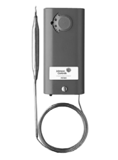 Johnson Controls Remote Bulb Temp Control; -30/110F; Diff 3-12 Adj; 20' Cap; Spdt; Nema 1; 3/8 X 4" Bulb 1; A19ABC-36C
