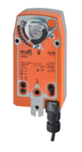 Belimo Damper Actuator, 180 in-lb [20 Nm], Spring return, AC 24...240 V / DC 24...125 V, On/Off AFBUP