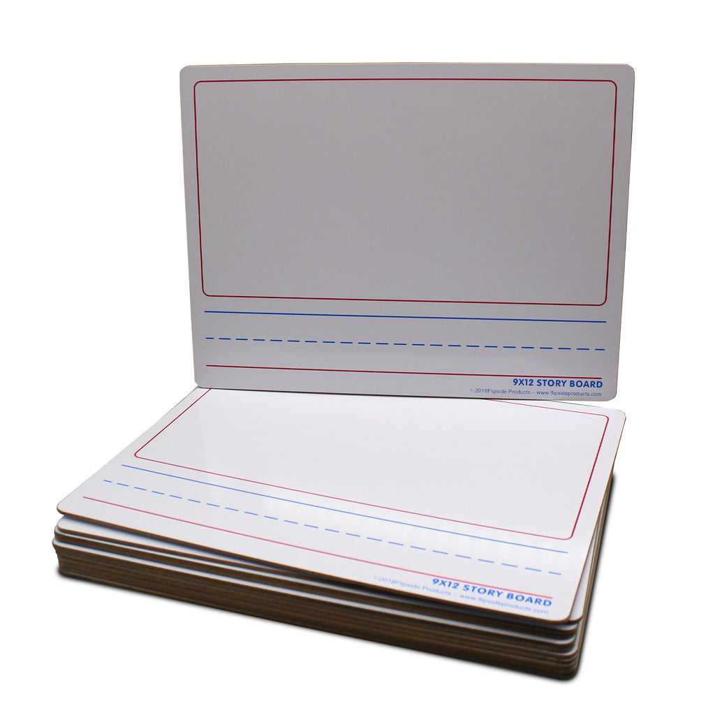9 x 12 Two Sided Story Marker Board Class Pack of 12