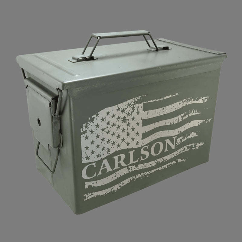 Army Surplus Steel Ammo Can — 50 Cal Fat