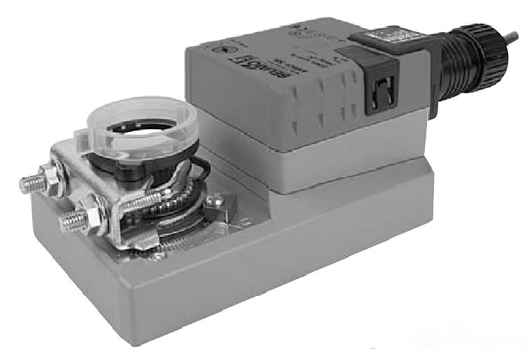 Belimo Configurable Damper Actuator, 180 in-lb [20 Nm], Non fail-safe, AC 100...240 V, On/Off, Floating point AMX120-3