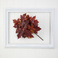 18" Autumn Maple Leaf Artificial Flower (Set of 6) by Nearly Natural in Burgundy