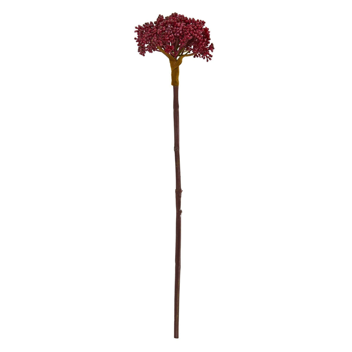 22" Succulent Sedum Artificial Plant (Set of 12) by Nearly Natural in Burgundy