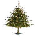 3' Colorado Mountain Pine Xmas Tree w/50 Lights & 171 Tips by Nearly Natural