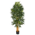 5' Phoenix Palm Artificial tree with Natural Trunk by Nearly Natural