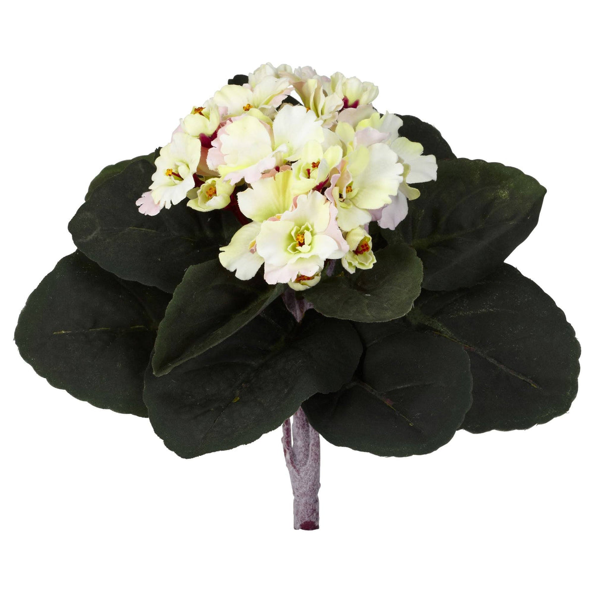 9" African Violet Artificial Plant (Set of 6) by Nearly Natural in Cream Pink