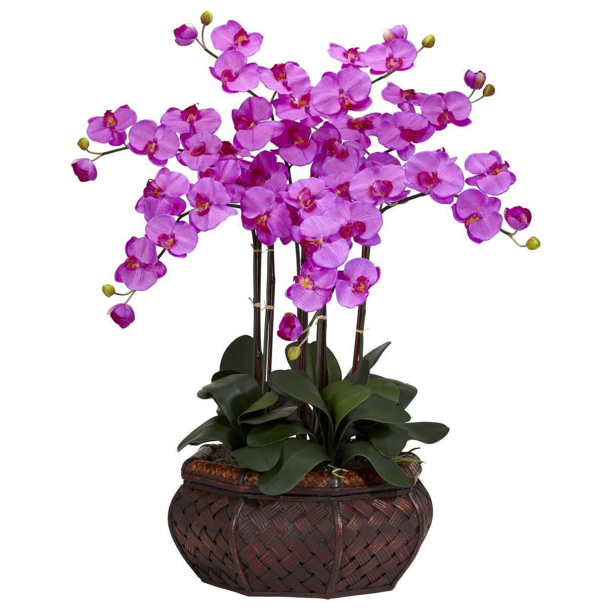 30" Large Phalaenopsis Arrangement Orchid by Nearly Natural in Orchid