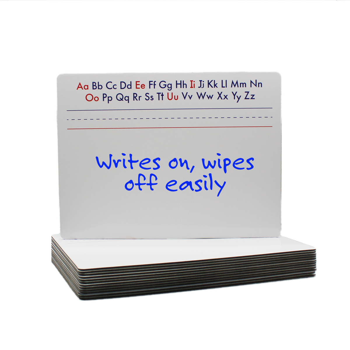 9 x 12 Two Sided Alphabet Magnetic Dry Erase Board Class Pack of 12
