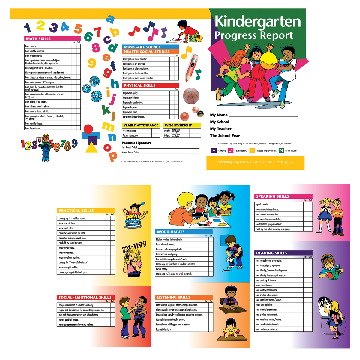 Kindergarten Progress Report - Carton of 100 supplier units