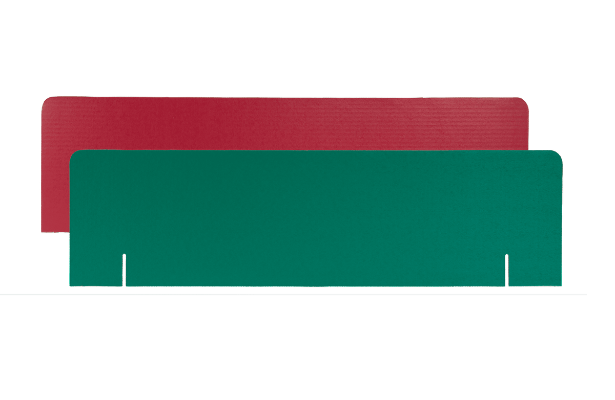 1 Ply Red/Green Two Sided Header - Carton of 24 supplier units