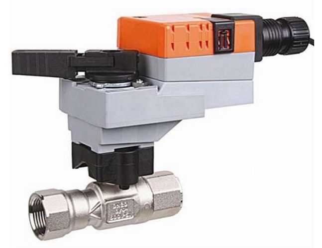 Belimo Characterized Control Valve (CCV), 3/4", 2-way, Cv 7.4 |Configurable Valve Actuator, Non fail-safe, AC/DC 24 V, 2...10 V, terminals, modulating B218+LRX24-SR-T