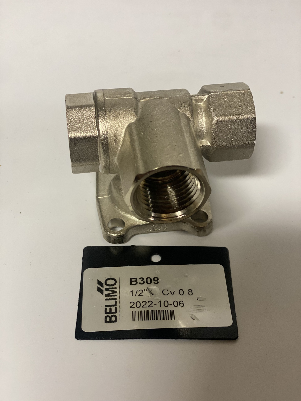 Belimo Characterized Control Valve (CCV), 1/2", 3-way, Cv 0.8 B309