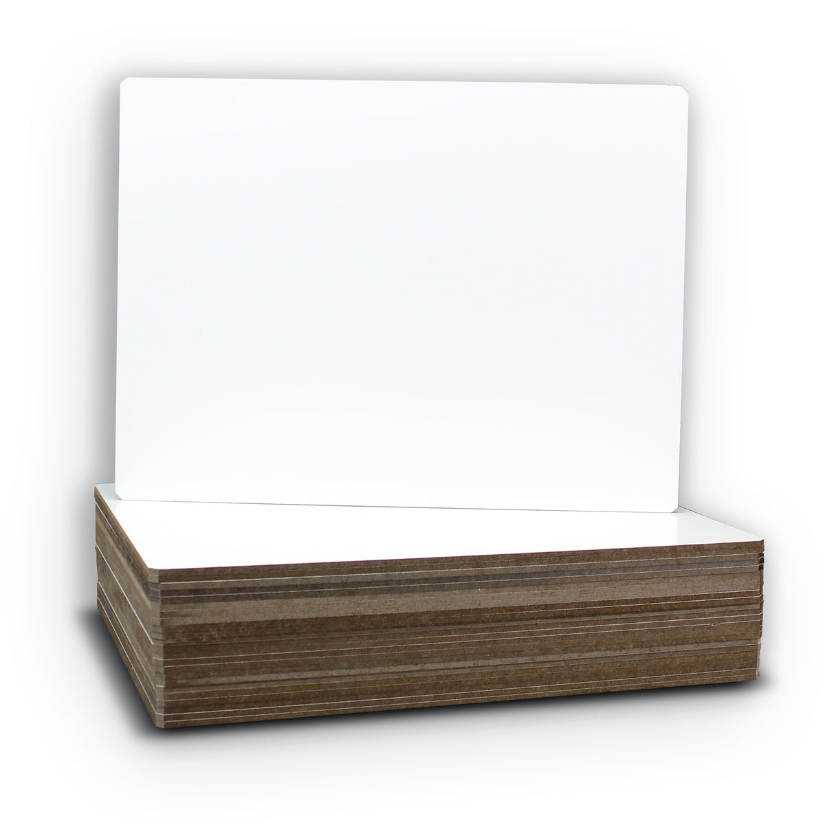 9 x 12 Single-Sided Dry Erase Board Nipped Corners - Class Pack of 24