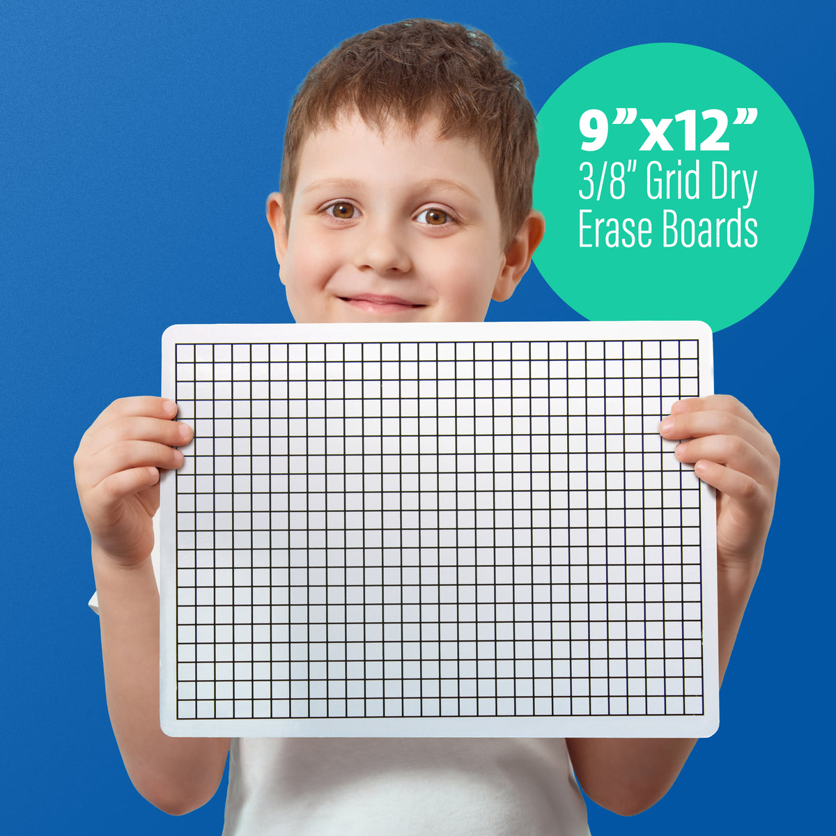 9 x 12 Two Sided 3/8" Squares Grid Board 12 Pack