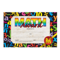 Math Award Mini Certificate - Carton of 100 supplier units