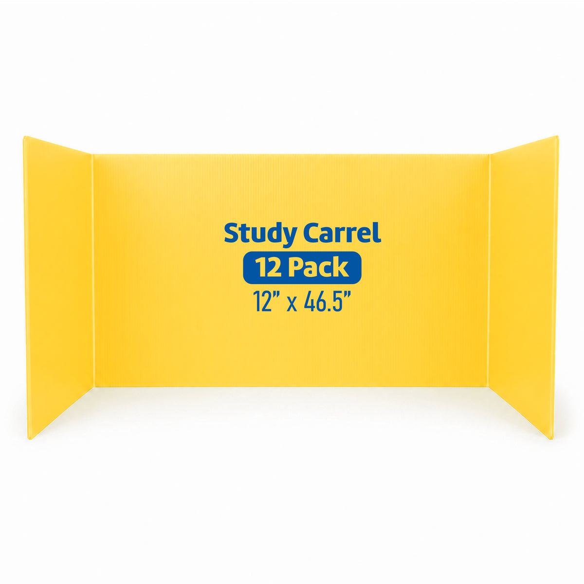 Flipside Products Red Plastic Study Carrels, 12'' x 46.5'', 12 Pack - SKU 19935-12