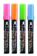 Uchida Chalk Markers 4/pk (Pink, Orange, Green, Blue) - Carton of 20 supplier units