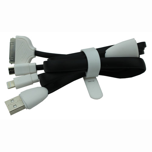 Micro USB Apple 30 Pin and Lightning 3 in 1 USB Charging Cable