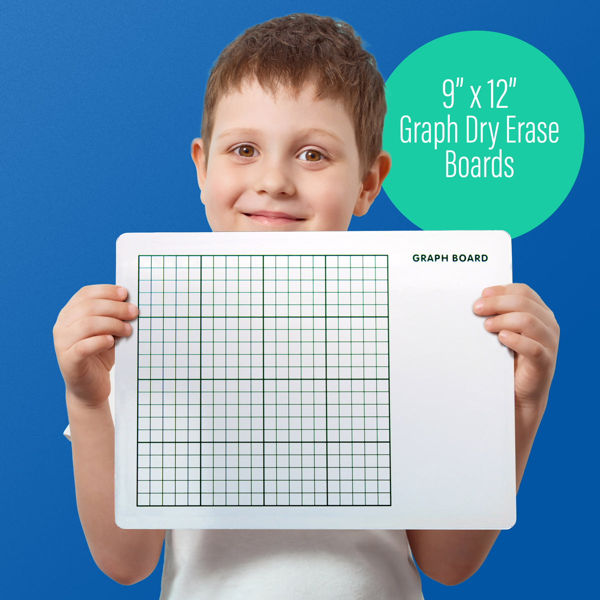 9 x 12 Two Sided Graph Board 12 Pack
