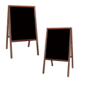 Marquee Easel (stained hardwood) Black Dry-Erase