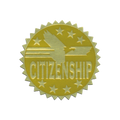 Gold Foil Stamped Certificate Seals - Citizenship - Carton of 50 supplier units